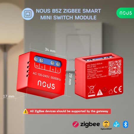 Mini-Micromodule ZigBee 3.0 ON/OFF