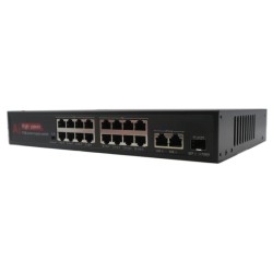Switch Ethernet POE 16+2+1 ports 1 Gigabit/s OLTRIX VDISW008