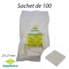 Embase adhesive blanc colliers 4,5mm 27x27 mm