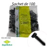 Embase cheville noir pour colliers