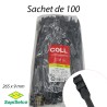 Colliers d'installation noir 9x265mm