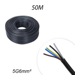 Câble U1000 R2V 5G6 - Couronne de 50m
