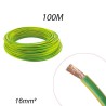 Fil souple HO7 V-K 16mm² Vert/Jaune 450/750V Uo/U