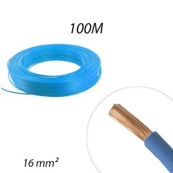 Fil souple HO7 V-K 16mm² Bleu - Couronne 100ml