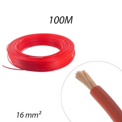 Fil rigide HO7 V-R 16mm² Rouge - Couronne 100ml