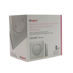 Commande ON/OFF sans fil Dooxie Netatmo Alu - LEGRAND 600188
