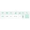 Embase cheville tête haute colliers 9mm SapiSelco ALE.3.403