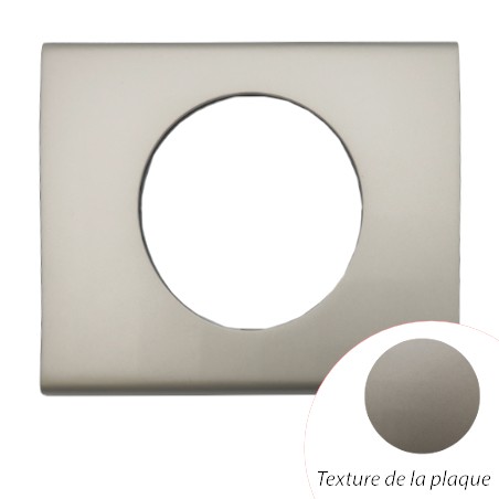 Plaque Céliane Nickel Satiné 1 poste finition MATIÈRE collection 2024