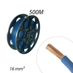 Fil rigide HO7 V-R 16mm² Bleu - 500ml