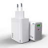 Chargeur double USB-C + USB-A puissance de 65W charge rapide 230 V