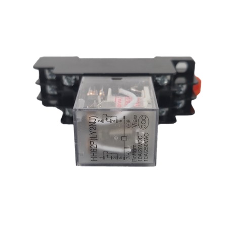 RELAIS 220V-AC 10A 2RT AVEC SUPPORT MODULAIRE