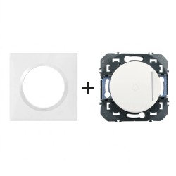 Dooxie BP sonnette + plaque carrée blanc LEGRAND 600018