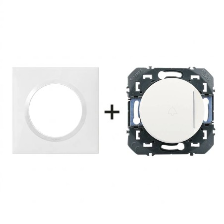 Dooxie BP sonnette + plaque carrée blanc
