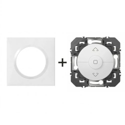 Dooxie Inter volets + plaque carrée blanc LEGRAND 600021