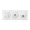 Dooxie Prise + Prise TV + Prise RJ45