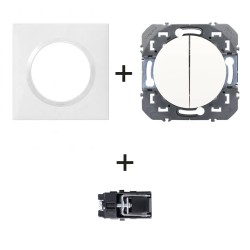 Dooxie Inter double 600002 + plaque carrée blanc + griffes
