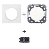 Dooxie Inter double + plaque carrée blanc + griffes