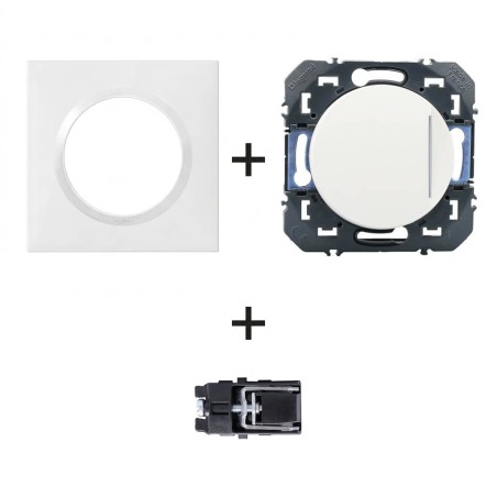Dooxie Inter témoin 600009 + plaque carrée blanc + griffes
