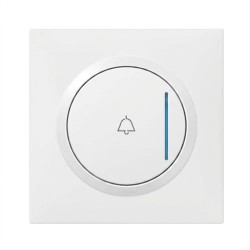 Dooxie BP sonnette 600018 + plaque carrée blanc + griffes
