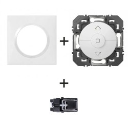 Dooxie Inter volets 600021 + plaque carrée blanc + griffes