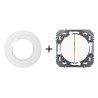 Dooxie Inter double + plaque Ronde blanc