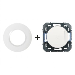 Dooxie BP sonnette + plaque Ronde blanc LEGRAND 600018