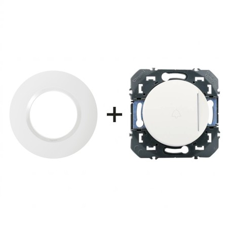 Dooxie BP sonnette + plaque Ronde blanc LEGRAND 600018