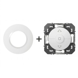 Dooxie Inter volets + plaque Ronde blanc LEGRAND 600021