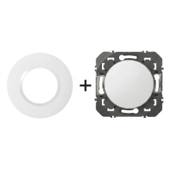 Dooxie Obturateur + plaque Ronde blanc LEGRAND 600044