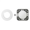 Dooxie Obturateur IP20 usage intérieur + plaque Ronde blanc