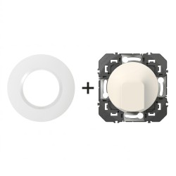 Dooxie Sortie de câble + plaque Ronde blanc LEGRAND 600325