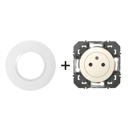 Dooxie Prise Surface + plaque Ronde blanc