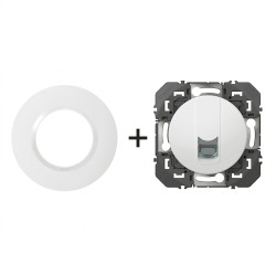 Dooxie Prise RJ45 cat6 + plaque Ronde blanc LEGRAND 600376