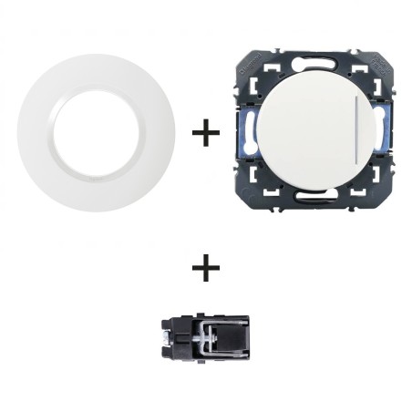Dooxie Inter témoin + plaque Ronde blanc + griffes