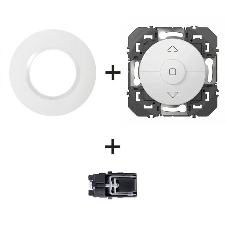 Dooxie Inter volets + plaque Ronde blanc + griffes