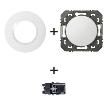 Dooxie Obturateur + plaque Ronde blanc + griffes
