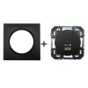 Dooxie Prise RJ45 Cat 6 + plaque carrée noir