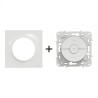 Odace Interrupteur volets roulants 10 A à 250 V CA + plaque Blanc