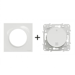 Odace Interrupteur VMC S520233 + plaque Blanc