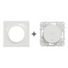 Odace Prise RJ45 Cat 6 STP + plaque Blanc