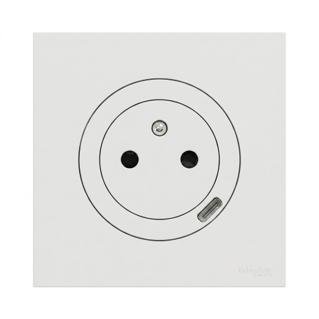 Odace Prise + chargeur USB-C
