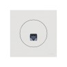 Odace Prise RJ45 Cat 6 STP S920476 + plaque Blanc Craie