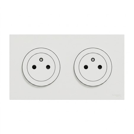 Odace Prise double 250 V