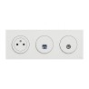 Odace Prise + Prise TV + Prise RJ45