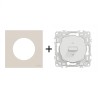 Odace Inter volets roulants + plaque Beige Sable
