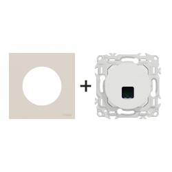 Odace Prise RJ45 Cat 6 UTP S920475 + plaque Beige Sable