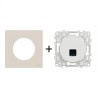 Odace Prise RJ45 Cat 6 UTP Jusqu'à 250 MHz + plaque Beige Sable