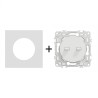 Odace Double Inter/BP à levier 250 V CA, 50/60 H z+ plaque Céramique