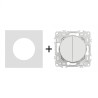 Odace Double inter/BP S920214 + plaque Céramique