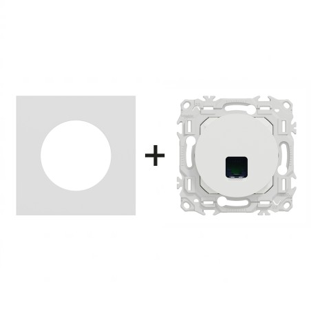 Odace Prise RJ45 Cat 6 UTP non blindée S-One + plaque Céramique